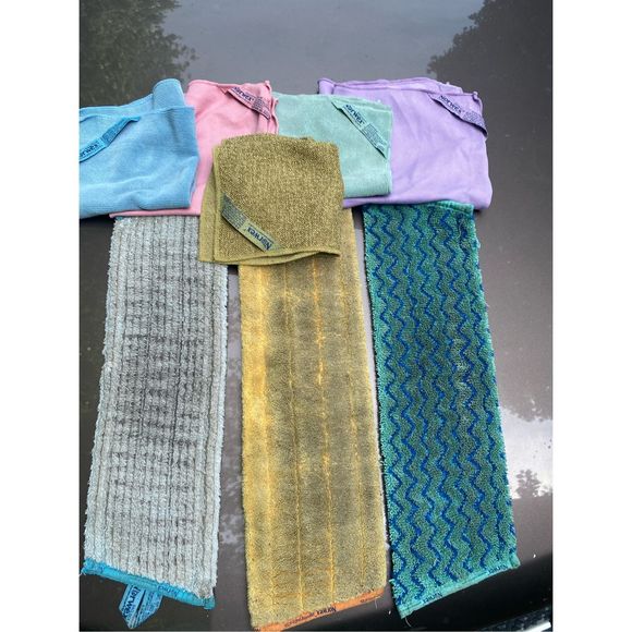 NORWEX Mop System w/ 3 used Pads 5 Hand cloth for window polish 2 enviro 1 fruit - Picture 5 of 16